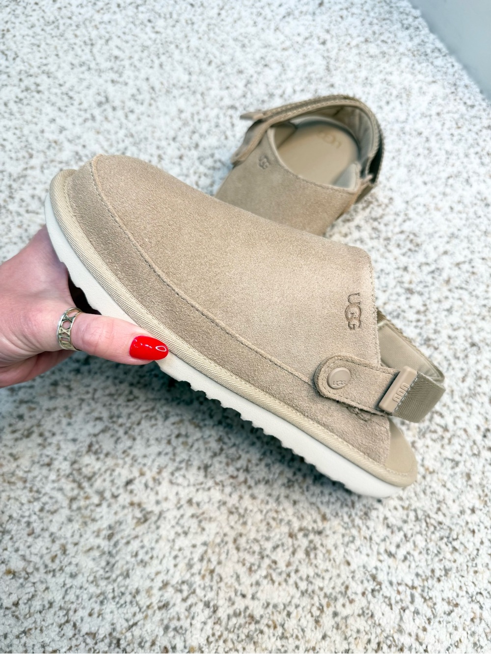 UGG tan & cream clogs #ugg #comfort. Wore once around the house, like new